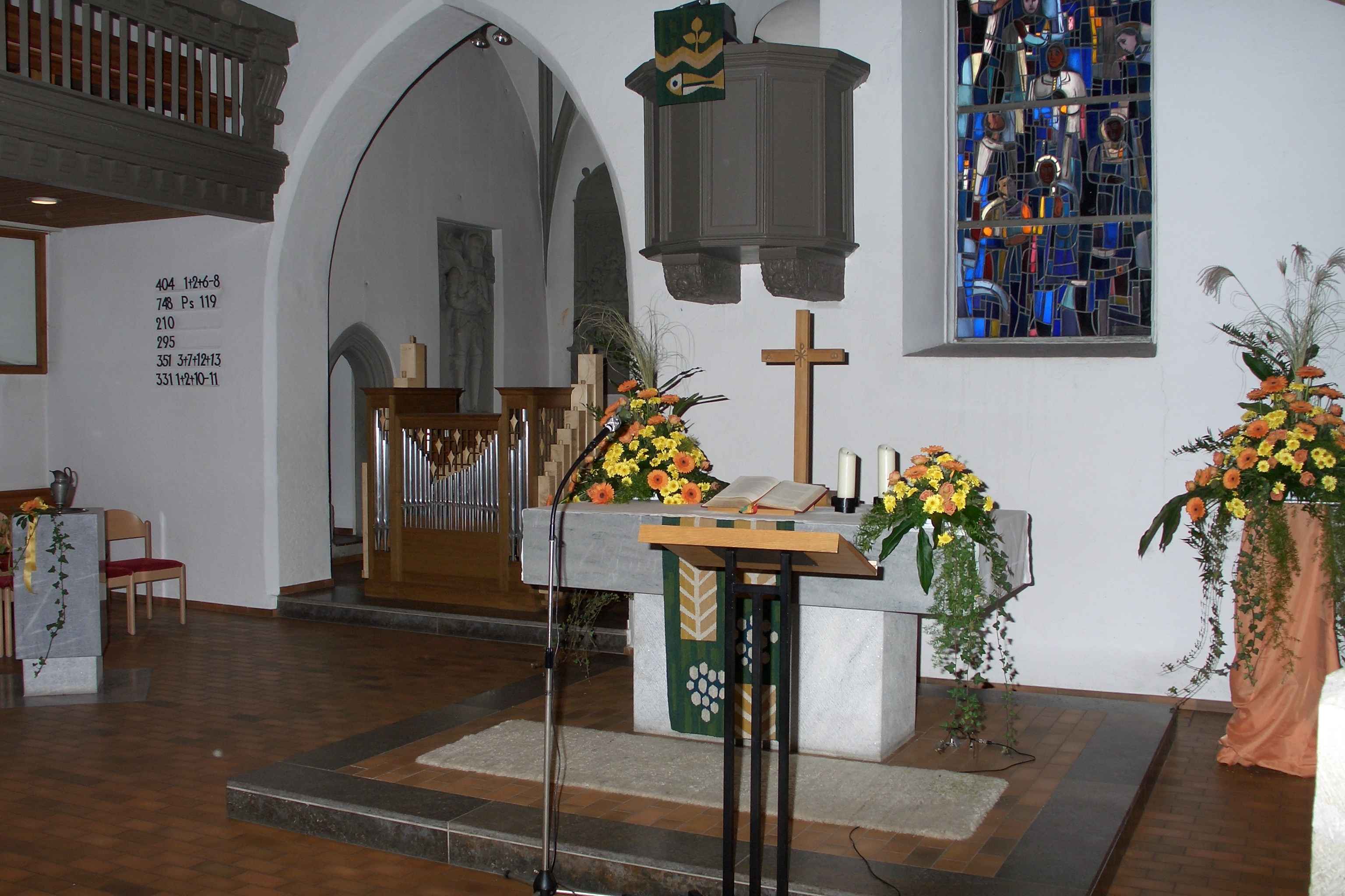 Altarraum Mauritiuskirche