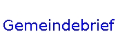 Ausz&uuml;ge Gemeindebrief