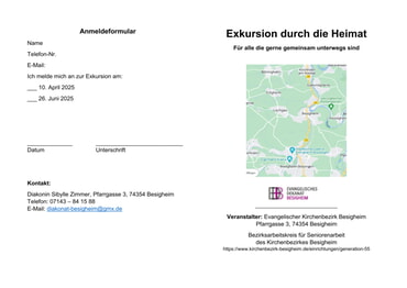 Flyer und Anmeldung