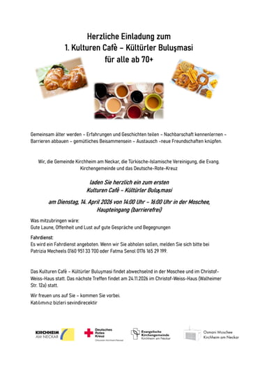 Kulturen-Caf&eacute; am 14. April