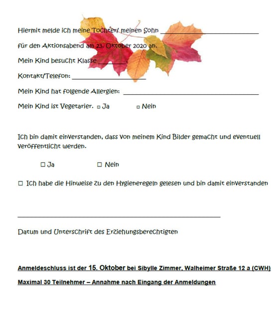 anklicken, um Anmeldung als PDF zu laden